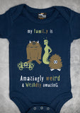 Monster Family – Baby Navy Blue Onepiece & T-shirt