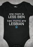 Two Moms – Baby Black Onepiece & T-shirt