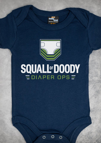 Squall of Doody – Baby Navy Blue Onepiece & T-shirt