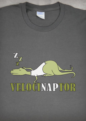 Velocinaptor – Men's Charcoal Gray T-shirt