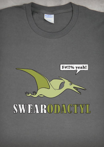 Swearodactyl – Men's Charcoal Gray T-shirt