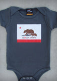 Locally Grown – California Baby Pink & Charcoal Gray Onepiece & T-shirt