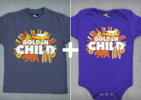 Golden Child Gift Set – Youth T-shirt + Baby Onepiece/T-shirt