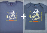 Locally Grown Gift Set – Oregon Men's T-shirt + Baby Onepiece/T-shirt