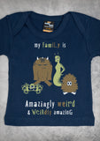 Monster Family – Baby Navy Blue Onepiece & T-shirt