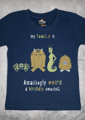 Monster Family – Youth Navy Blue T-shirt