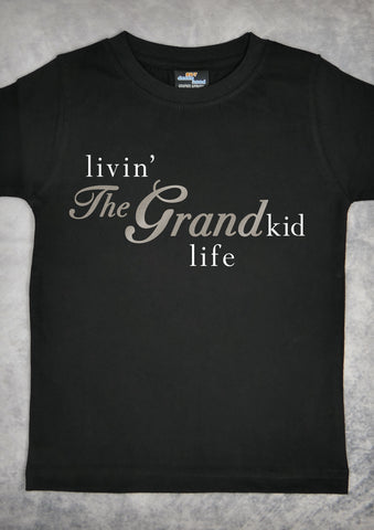 Livin' the Grand Kid Life – Youth Black T-shirt