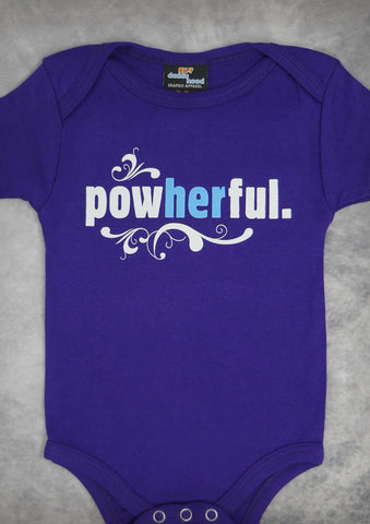 Powherful – Baby Purple Onepiece & T-shirt
