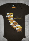 Welcome – California Baby Chocolate Brown Onepiece & T-shirt
