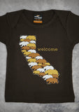 Welcome – California Baby Chocolate Brown Onepiece & T-shirt