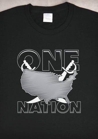 One Nation – California Men's Daddy Black T-shirt