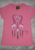Loving Life – Youth Girl Pink V-neck T-shirt