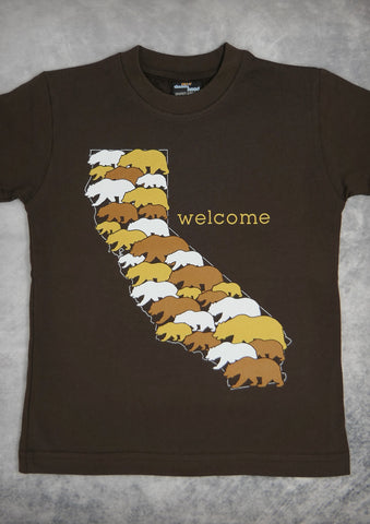 Welcome – California Youth Chocolate Brown T-shirt