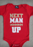Next Man Up (San Francisco) – Baby Red Onepiece & T-shirt
