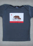 Locally Grown – California Baby Pink & Charcoal Gray Onepiece & T-shirt