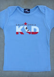 California Kid – California Baby Black & Baby Blue Onepiece & T-shirt