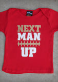 Next Man Up (San Francisco) – Baby Red Onepiece & T-shirt
