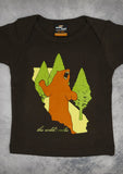 The Wild Calls (Bear) – California Baby Chocolate Brown Onepiece & T-shirt