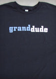 Grand Dude – Men's Grandpa Black & Navy Blue T-shirt