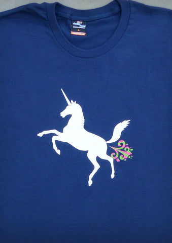 Unicorn – Men's Navy Blue T-shirt