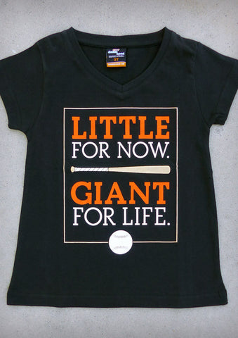 Little Giant – Youth Girl Black V-neck T-shirt