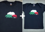 Califamilia Gift Set – California Men's T-shirt + Baby Onepiece/T-shirt