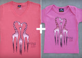 Loving Life Gift Set – Women's V-neck + Baby Onepiece/T-shirt