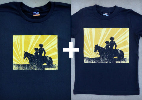 Son Rise Gift Set – Men's T-shirt + Youth Boy T-shirt